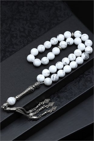 Havlit Doğal Taş Tesbih 10 mm Küre Kesim TSB-0590