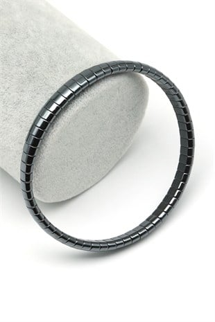 Hematit Doğal Taş Bileklik 3 x 6 mm Özel Kesim - BLK-2571