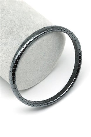 Hematit Doğal Taş Bileklik 3 x 6 mm Özel Kesim - BLK-2568