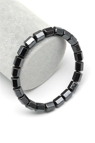 Hematit Doğal Taş Bileklik 6 x 8 mm Özel Kesim - BLK-2482