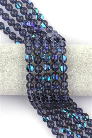 Hidrotermal Kuvars Doğal Taş Dizi 8 mm Küre Kesim 