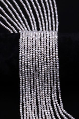 İnci Doğal Taş Dizi 2 x 3 mm Özel Kesim - DZ-1384