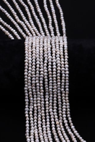 İnci Doğal Taş Dizi 2 x 3 mm Özel Kesim - DZ-1386