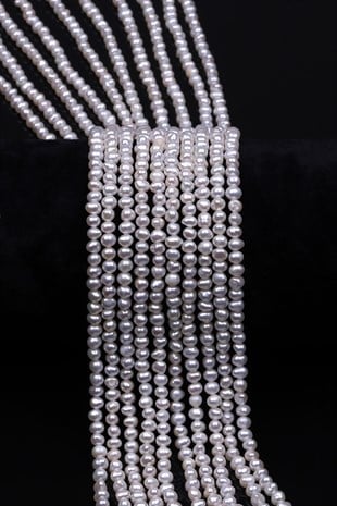 İnci Doğal Taş Dizi 2 x 3 mm Özel Kesim - DZ-1382