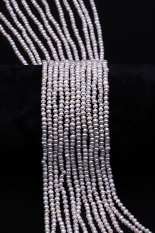 İnci Doğal Taş Dizi 2 x 3 mm Özel Kesim - DZ-1379