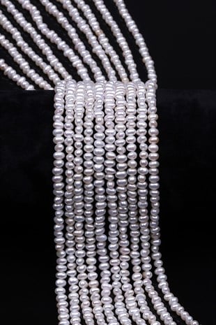 İnci Doğal Taş Dizi 2,5 x 3,2 mm Özel Kesim - DZ-1388