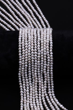 İnci Doğal Taş Dizi 3 x 3,5 mm Özel Kesim - DZ-1390