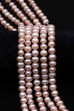 İnci Doğal Taş Dizi 7 x 8 mm Özel Kesim - DZ-1399