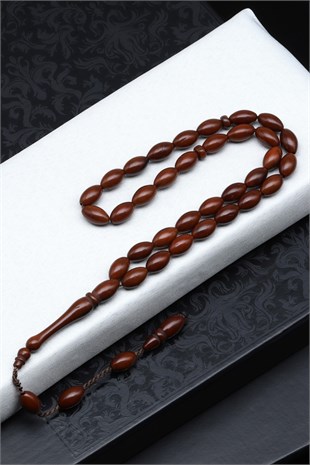 İznik Kuka Ağacı Tesbih 6 x 10 mm Arpa Kesim - T-1919