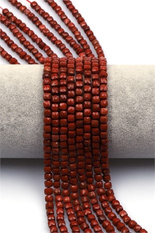 Jasper Doğal Taş Dizi 4 mm Küp Kesim - DZ-1521