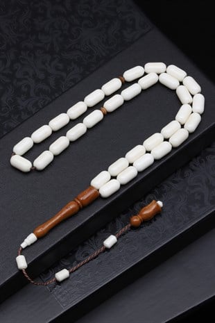 Kemik-Kuka Tesbih 6 x 12 mm Kapsül Kesim T-1886