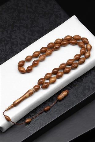 Kuka Ağacı Tesbih 8 x 12 mm Arpa Kesim - T-1850
