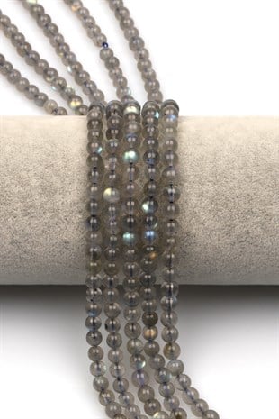 Labradorit Doğal Taş Dizi 5 mm Küre Kesim - DZ-1015