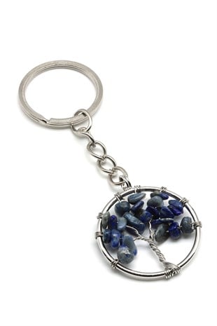 Lapis Lazuli Doğal Taş Anahtarlık - ANH-0189