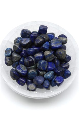 Lapis Lazuli Doğal Taş Tamburlanmış Parça - Tımbıl