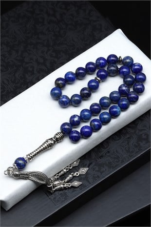 LapisLazuli Doğal Taş Tesbih 10 mm Küre Kesim TSB-0645