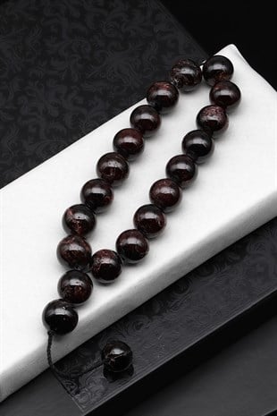 Maskot Efe Garnet Doğal Taş Tesbih 14 mm Küre Kesim - TSB-0505