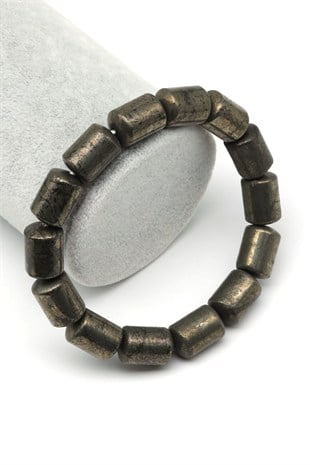 Pirit Doğal Taş Bileklik 10 x 14 mm Özel Kesim - BLK-2548