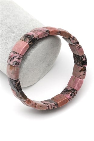 Rodonit Doğal Taş Bileklik 11 x 15 mm Özel Kesim - BLK-2415