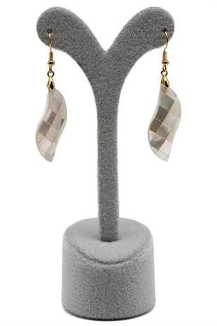 Sedef Doğal Taş Küpe - KP-0277