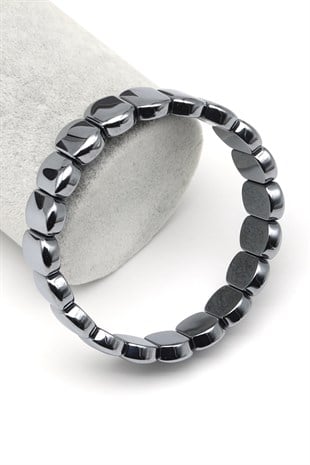 Terahertz Doğal Taş Bileklik 10 x 14 mm Özel Kesim - BLK-2430