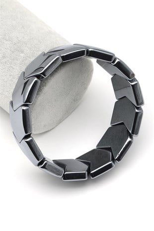 Terahertz Doğal Taş Bileklik 21 x 21 mm Özel Kesim - BLK-2424