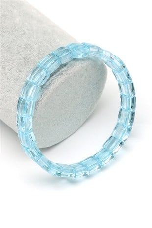 Topaz Doğal Taş Bileklik 4 x 4 mm Kare Kesim - BLK-2565