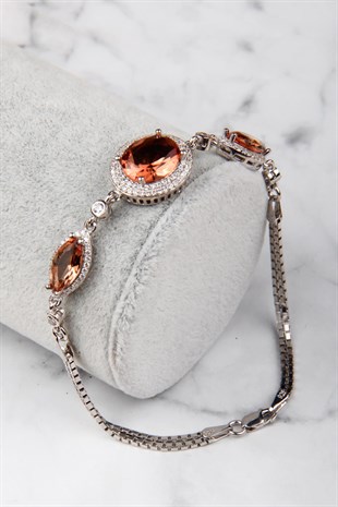 Zultanit 925 Ayar Gümüş Bileklik 