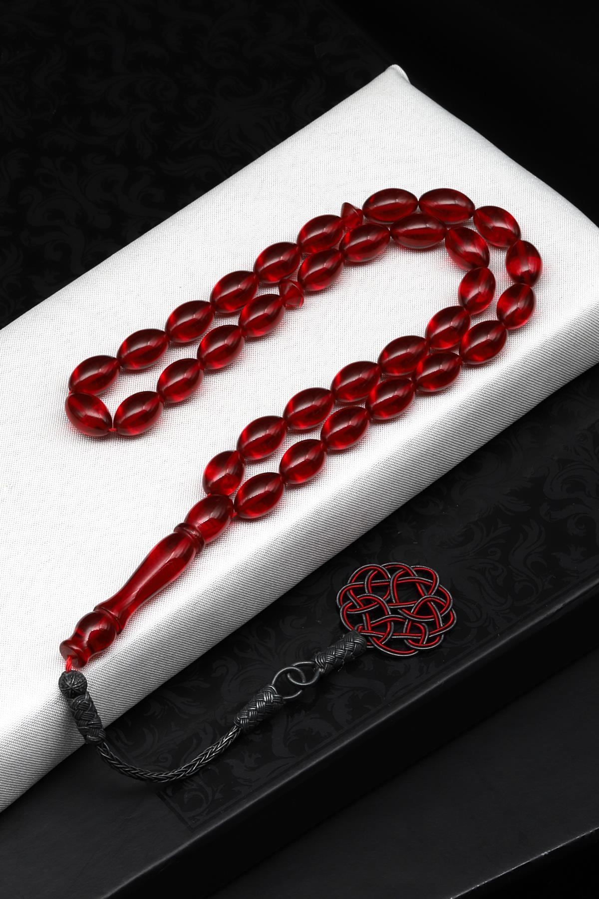 1000 Ayar Gümüş El Örmesi Kazaz Püsküllü Arpa Kesim Sıkma Tesbih