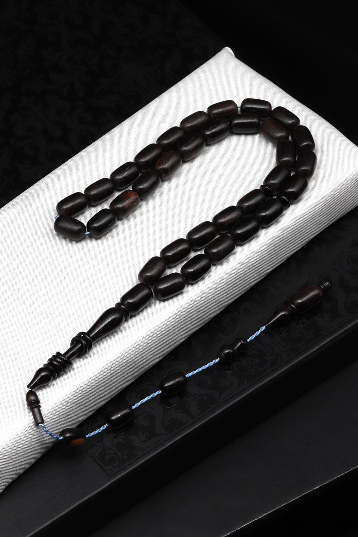 Abanoz Ağacı Tesbih 7 x 11 mm Kapsül Kesim