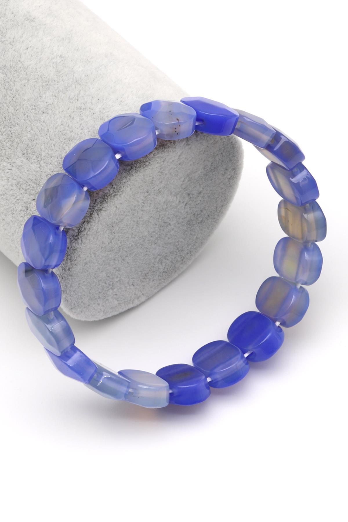 Akik Doğal Taş Bileklik 10 x 14 mm Özel Kesim