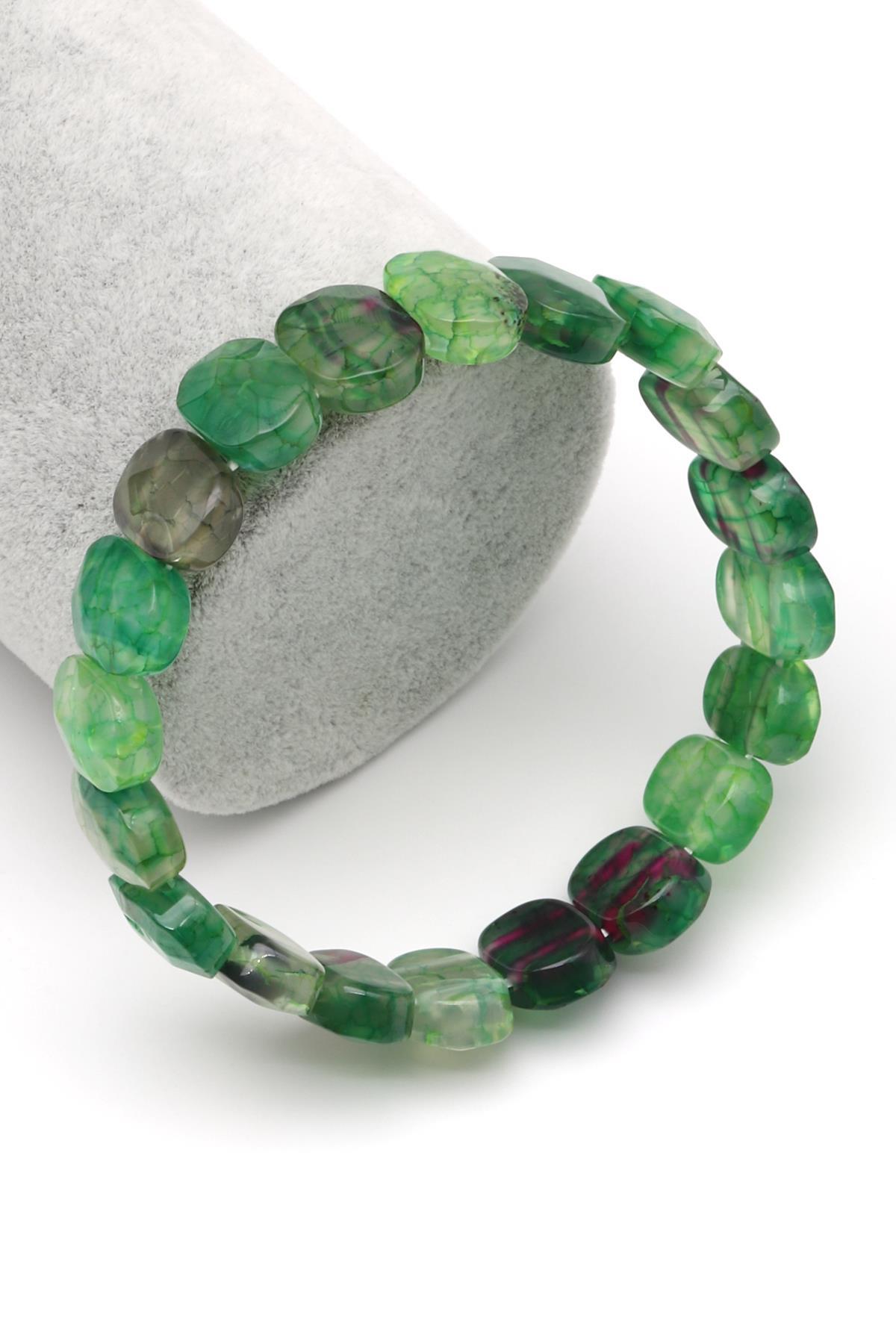 Akik Doğal Taş Bileklik 10 x 14 mm Özel Kesim