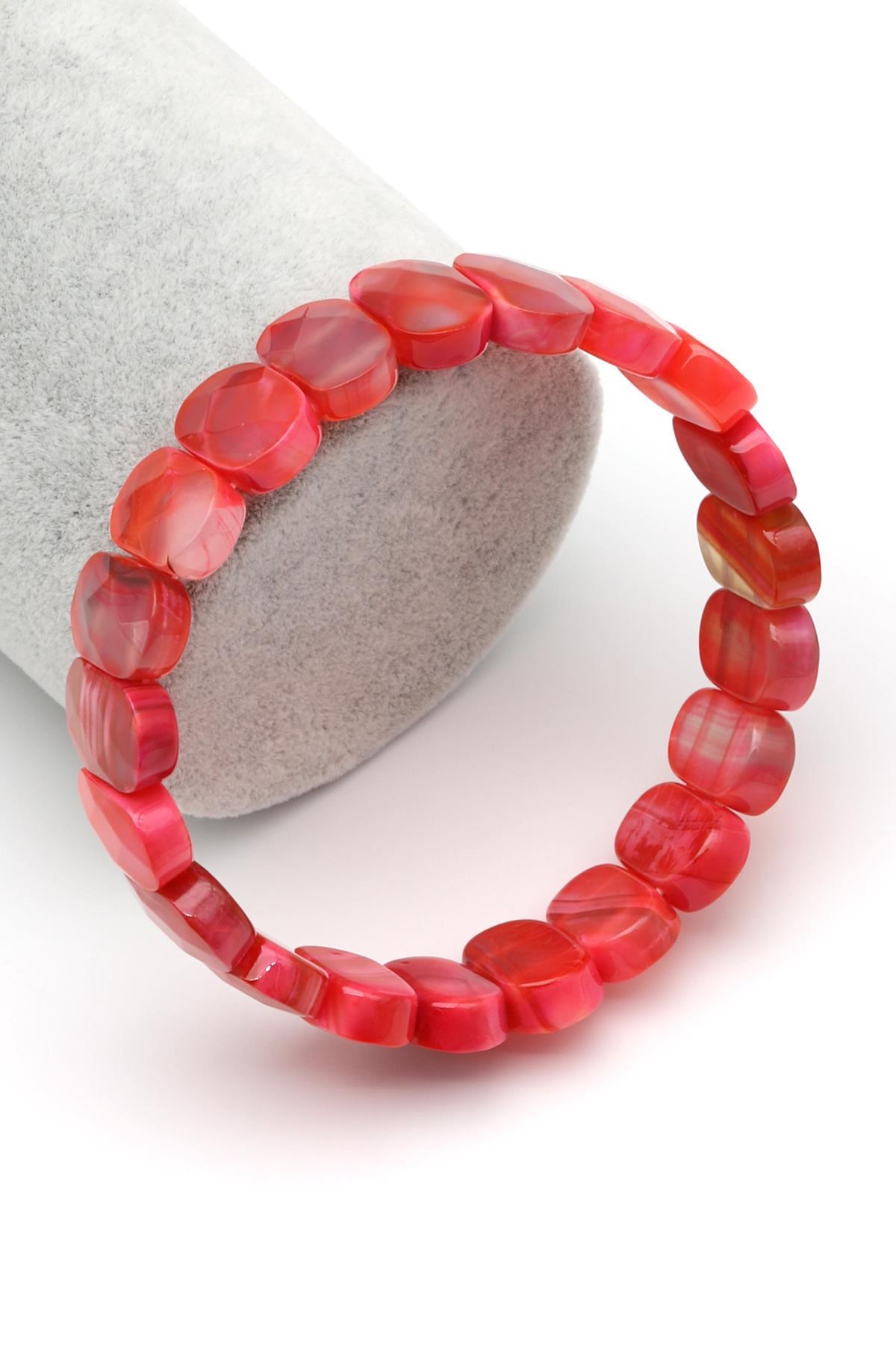 Akik Doğal Taş Bileklik 10 x 14 mm Özel Kesim