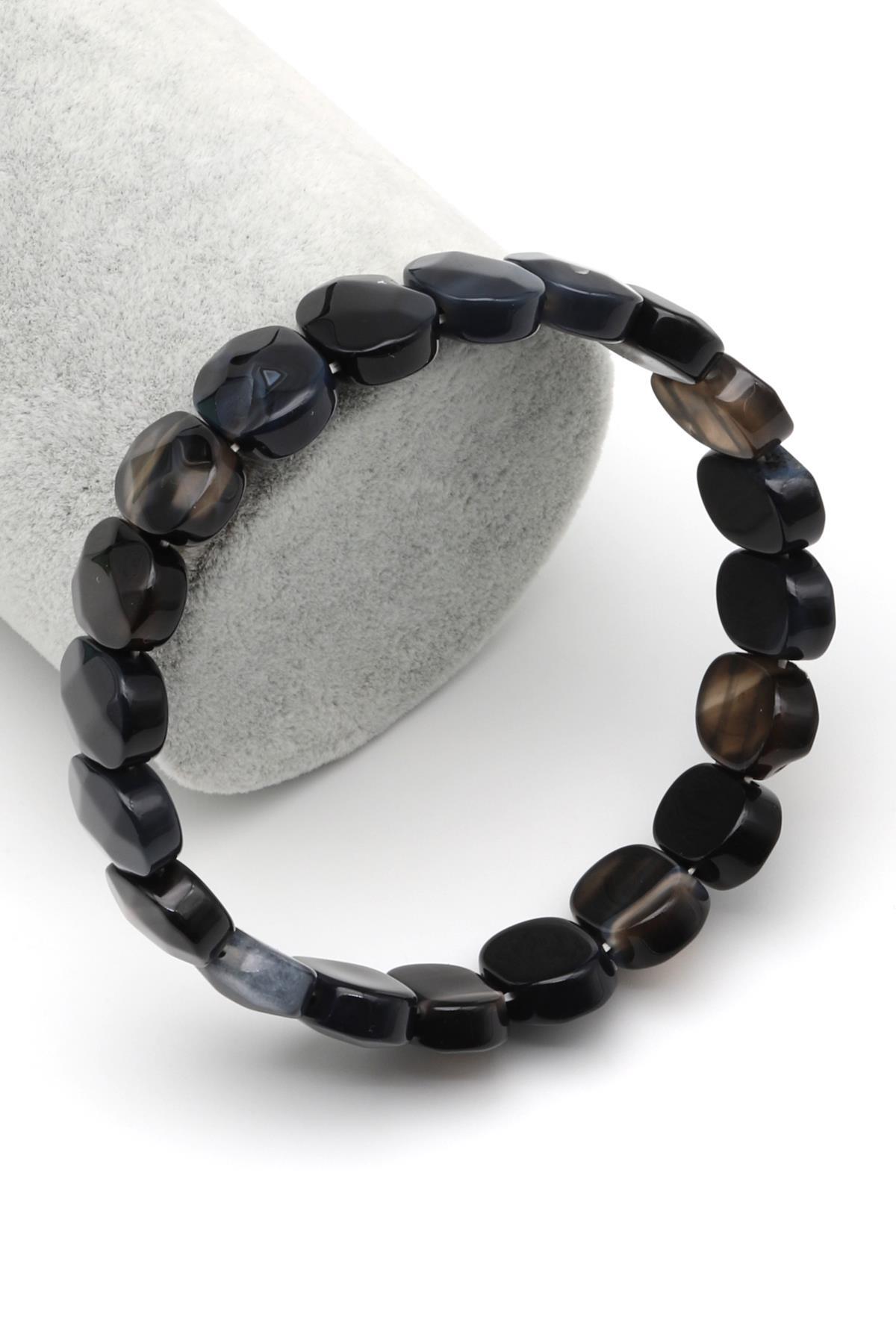 Akik Doğal Taş Bileklik 10 x 14 mm Özel Kesim