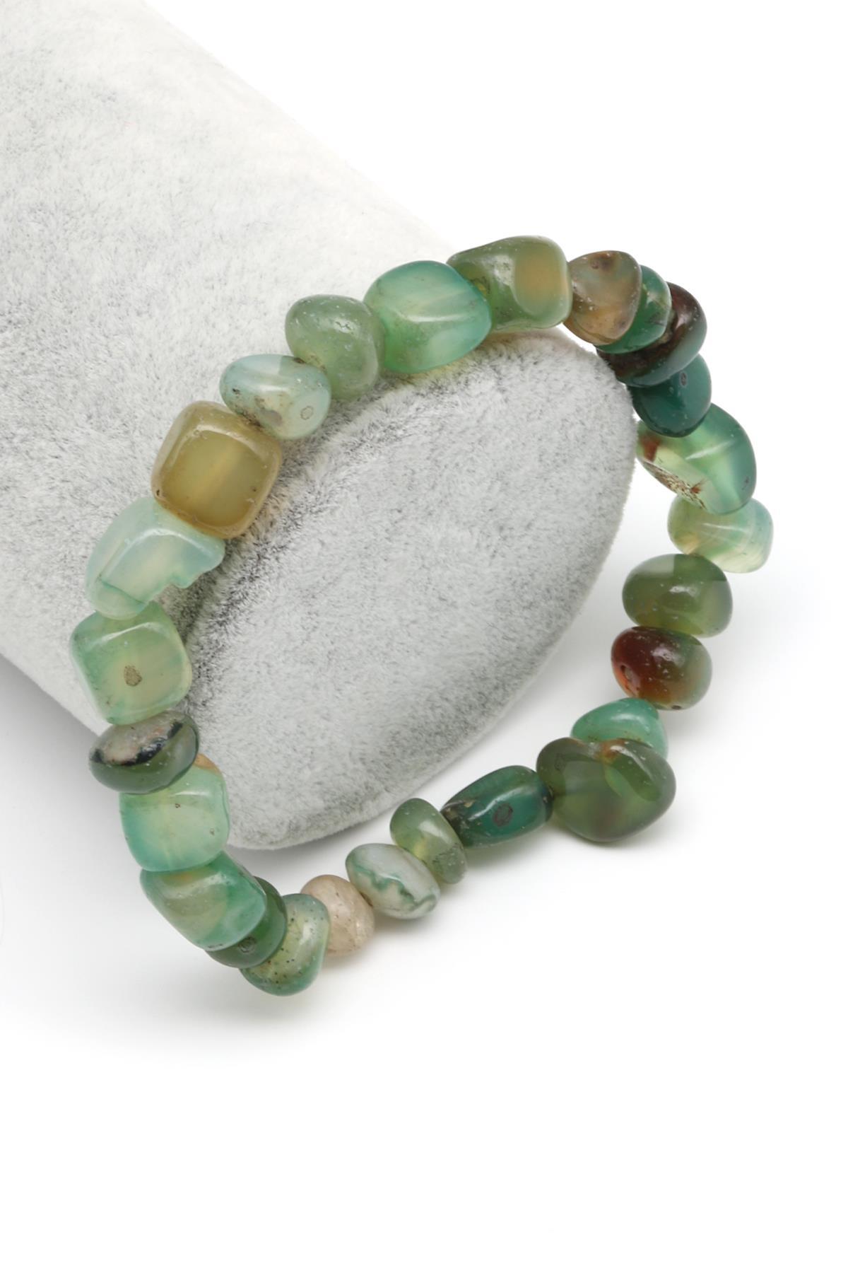 Akik Doğal Taş Bileklik 6 x 9 mm Özel Kesim