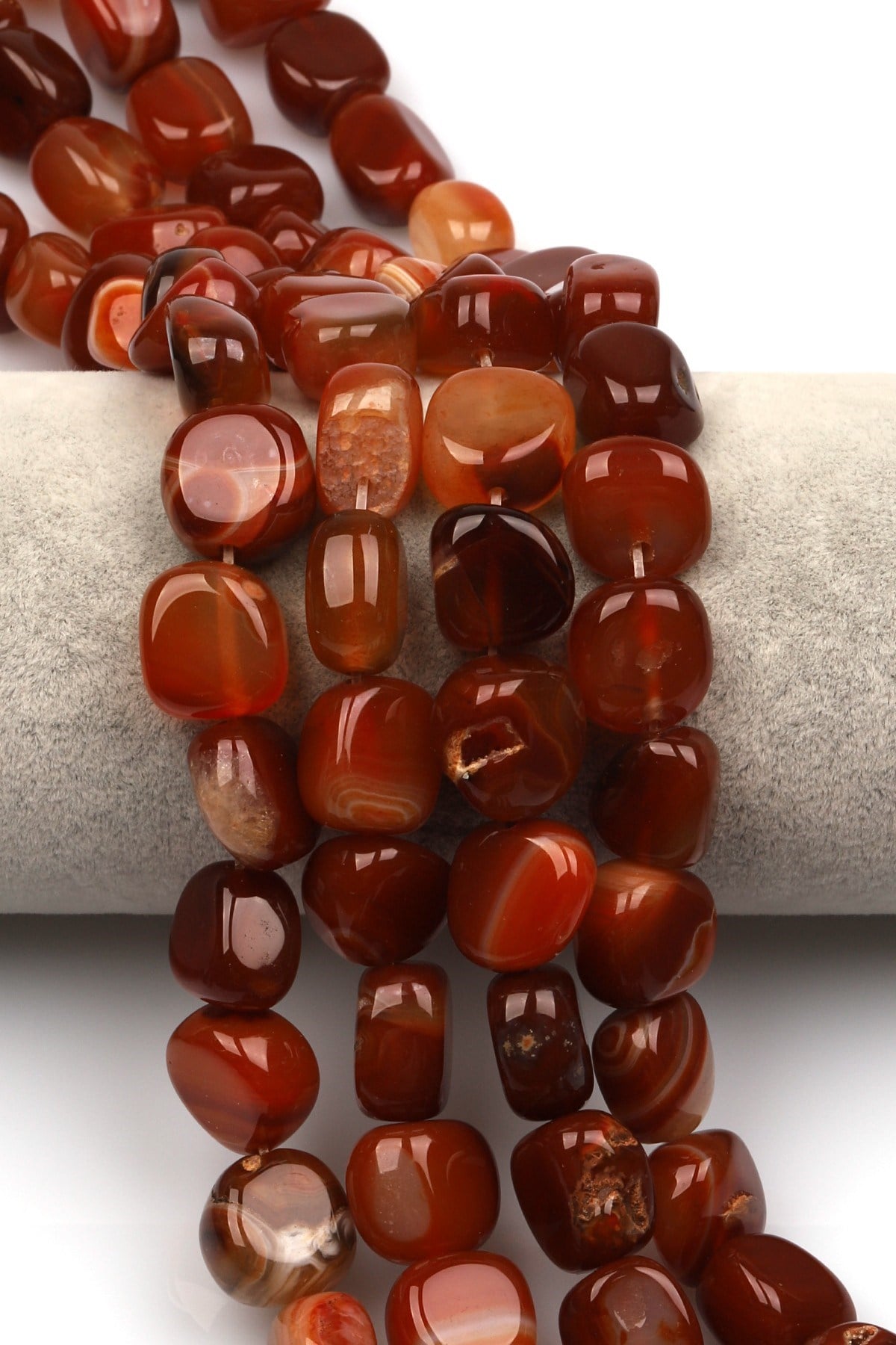 Akik Doğal Taş Dizi 13 x 15 mm Şekilsiz Kesim - DZ-1342