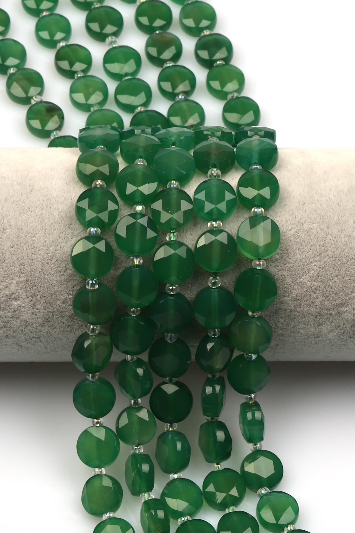 Akik Doğal Taş Dizi 5 x 10 mm Yassı Kesim