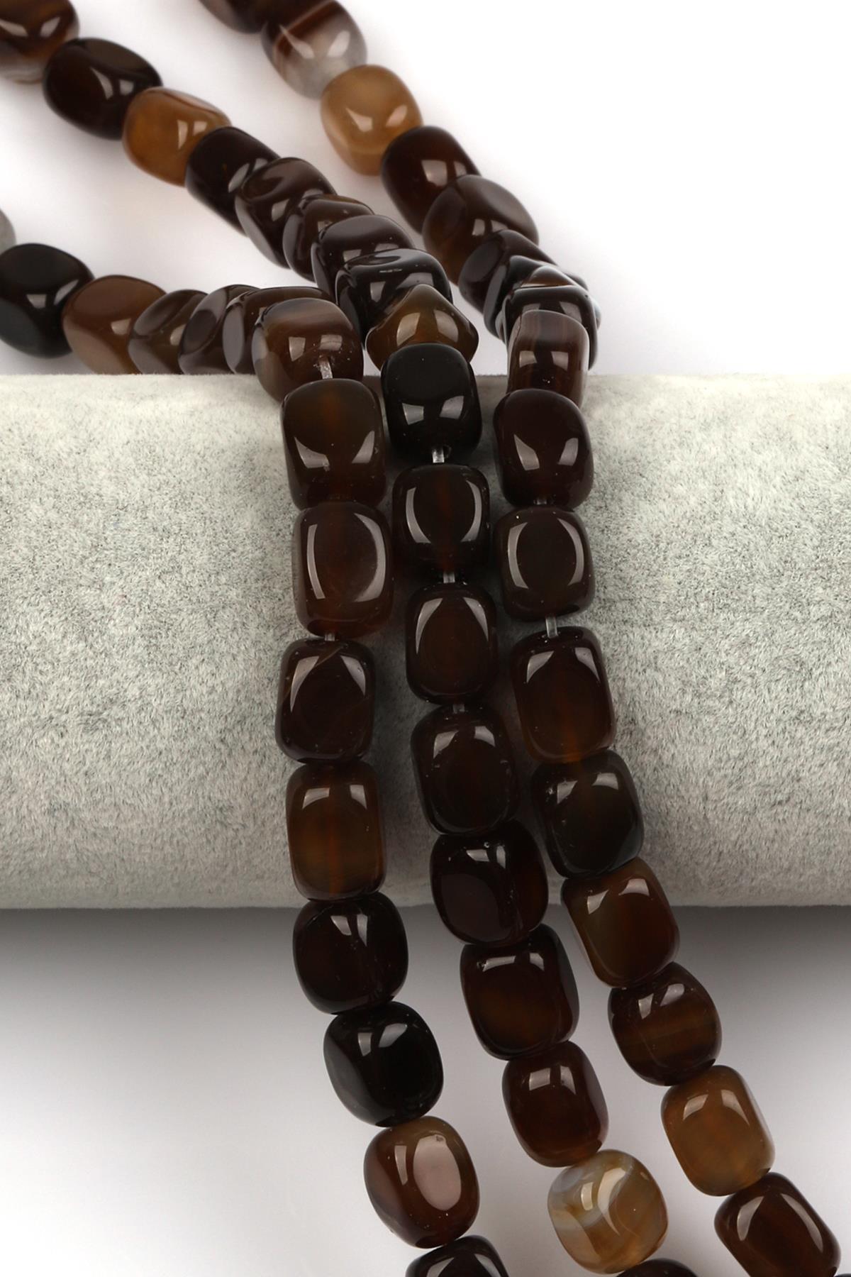 Akik Doğal Taş Dizi 8 x 12 mm Şekilsiz Kesim