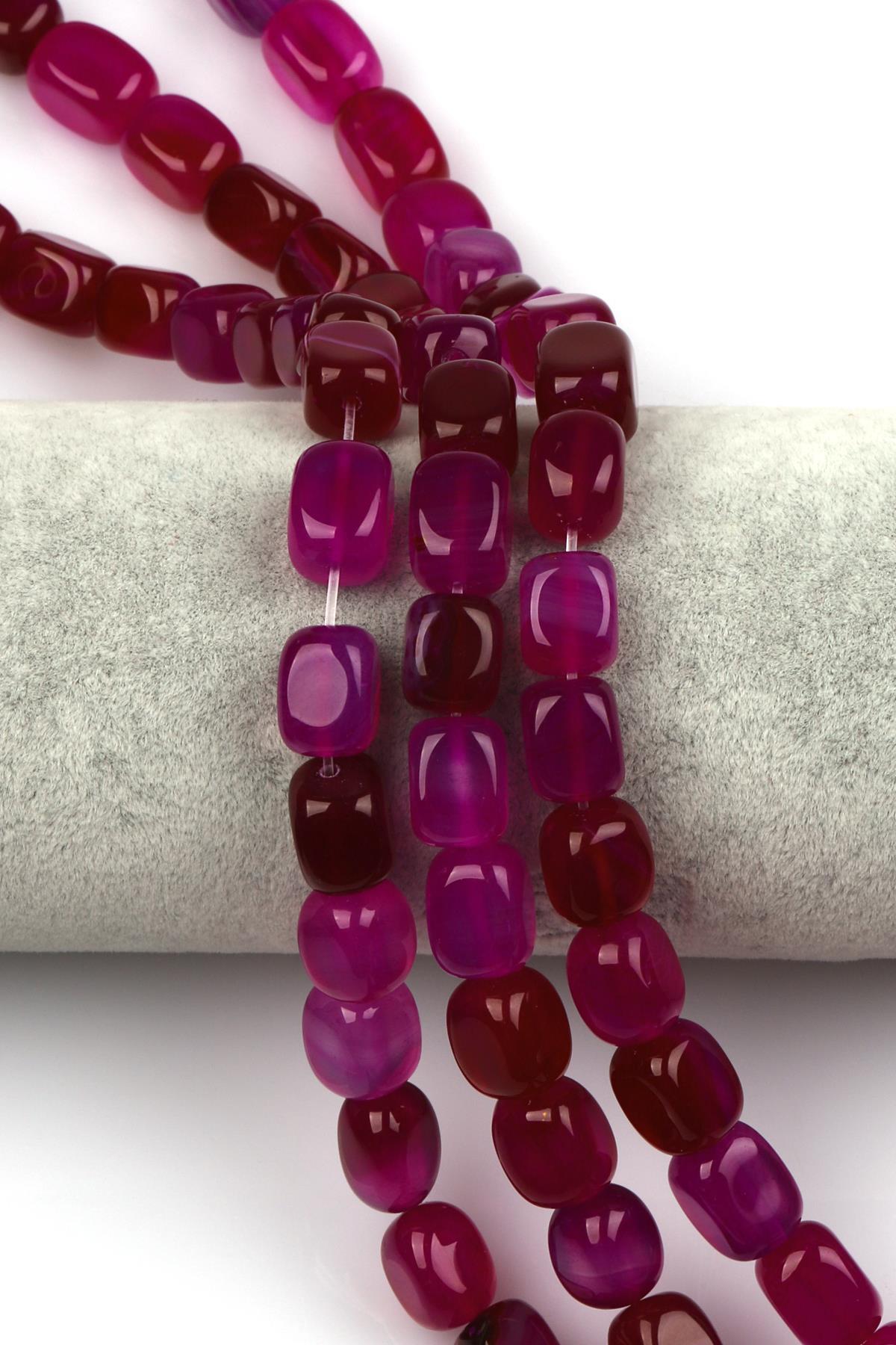 Akik Doğal Taş Dizi 8 x 12 mm Şekilsiz Kesim