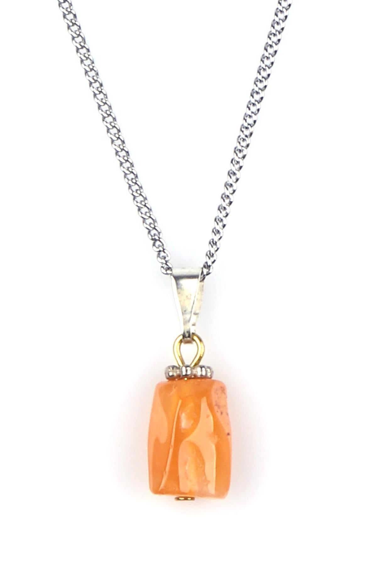 Akik Doğal Taş Kolye