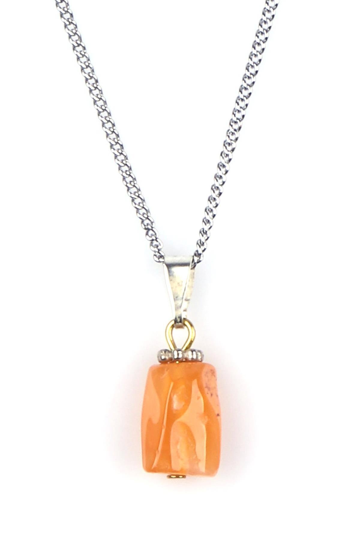 Akik Doğal Taş Kolye