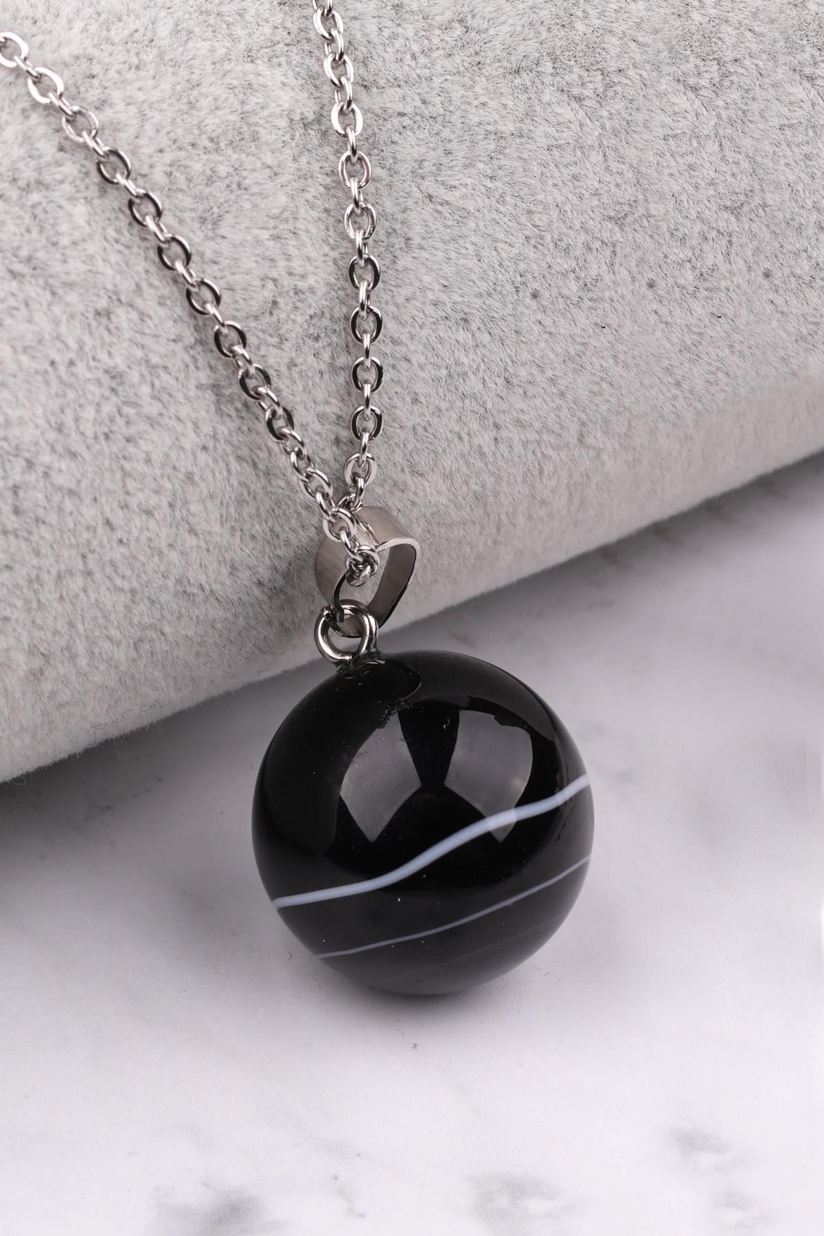 Akik Doğal Taş Kolye