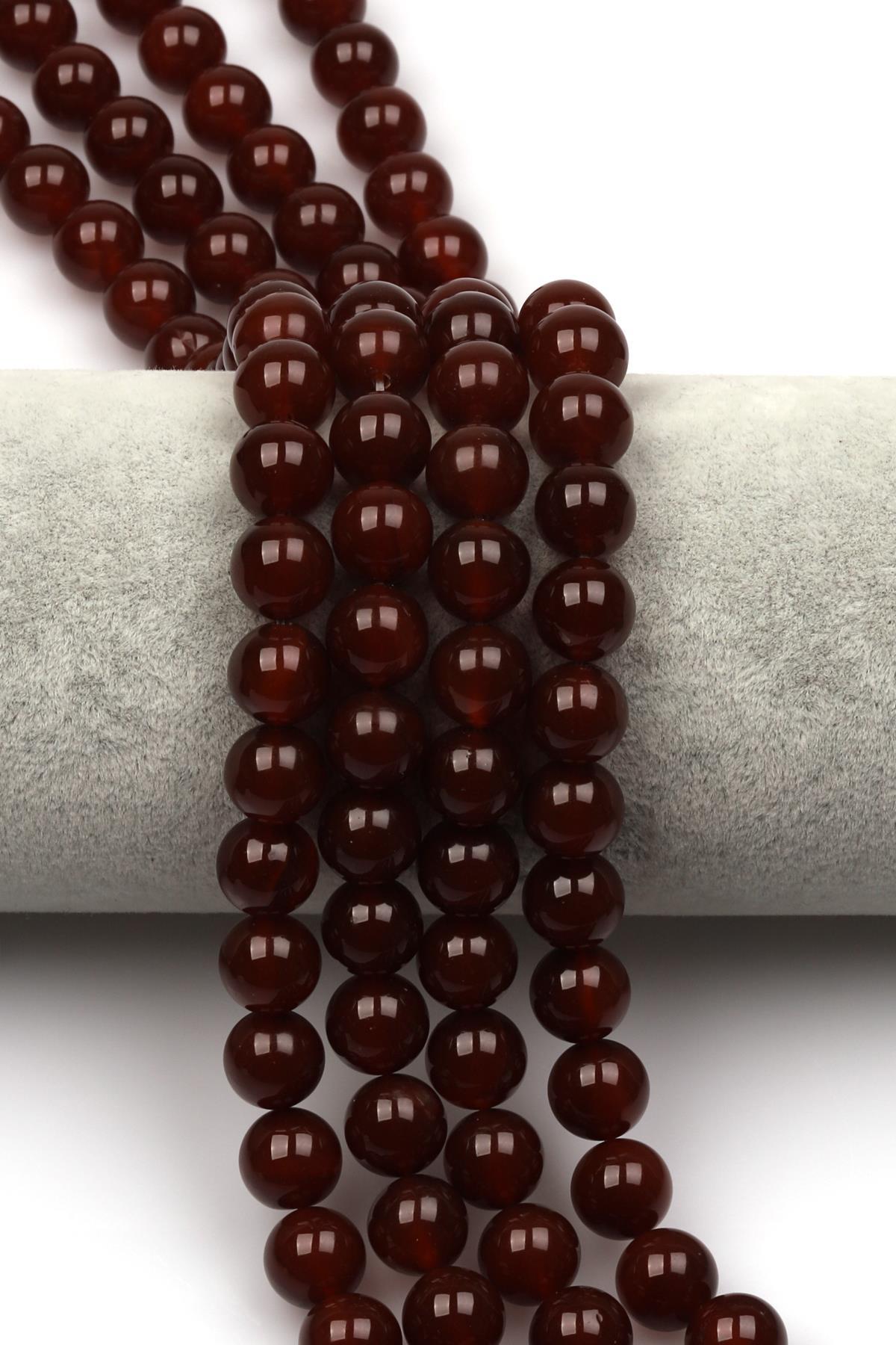 Akik Doğaltaş Dizi 10 mm Küre Kesim