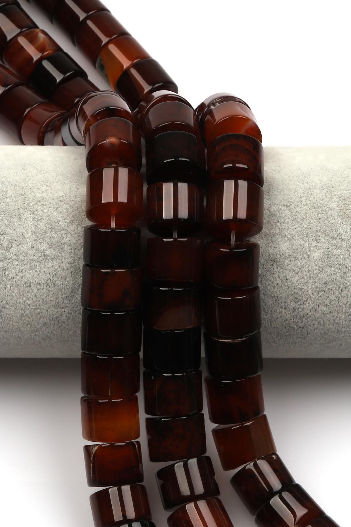 Akik Doğaltaş Dizi 10 x 14 mm Rondel Kesim