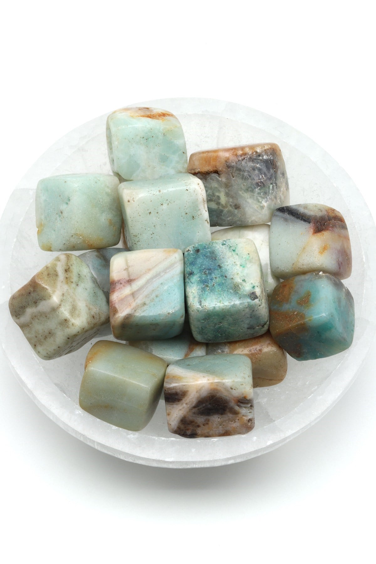 Amazonit Doğal Taş Tamburlanmış Parça - Tımbıl