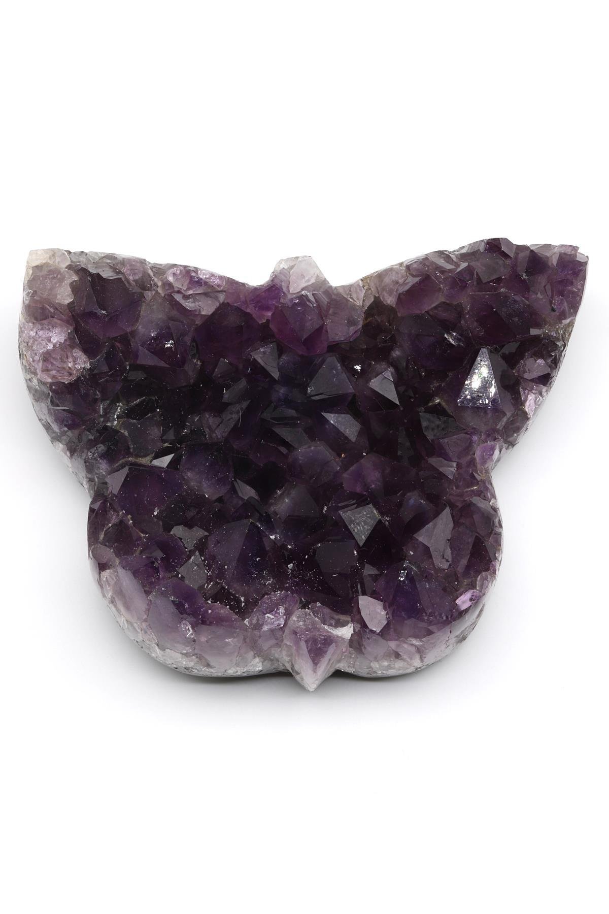 Ametist Doğal Taş Kelebek