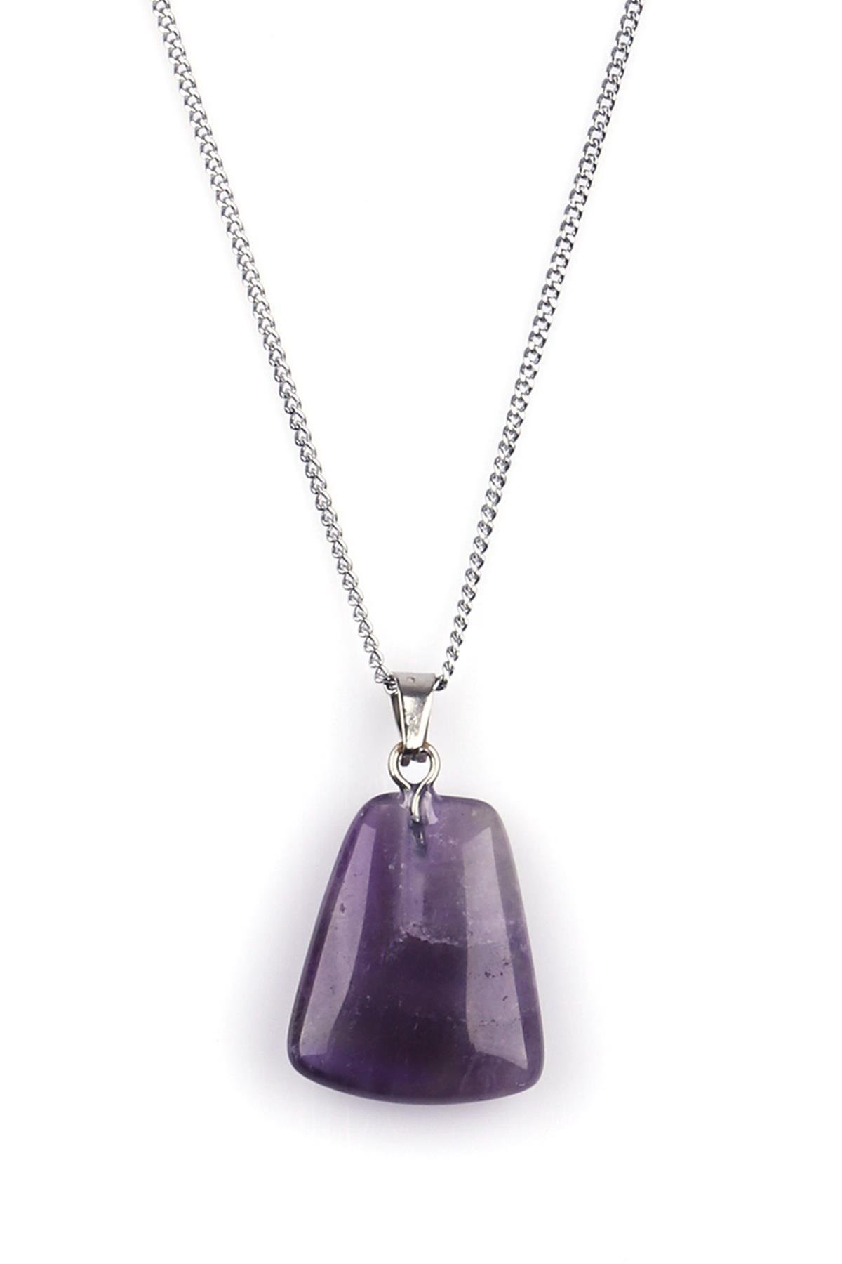 Ametist Doğal Taş Kolye
