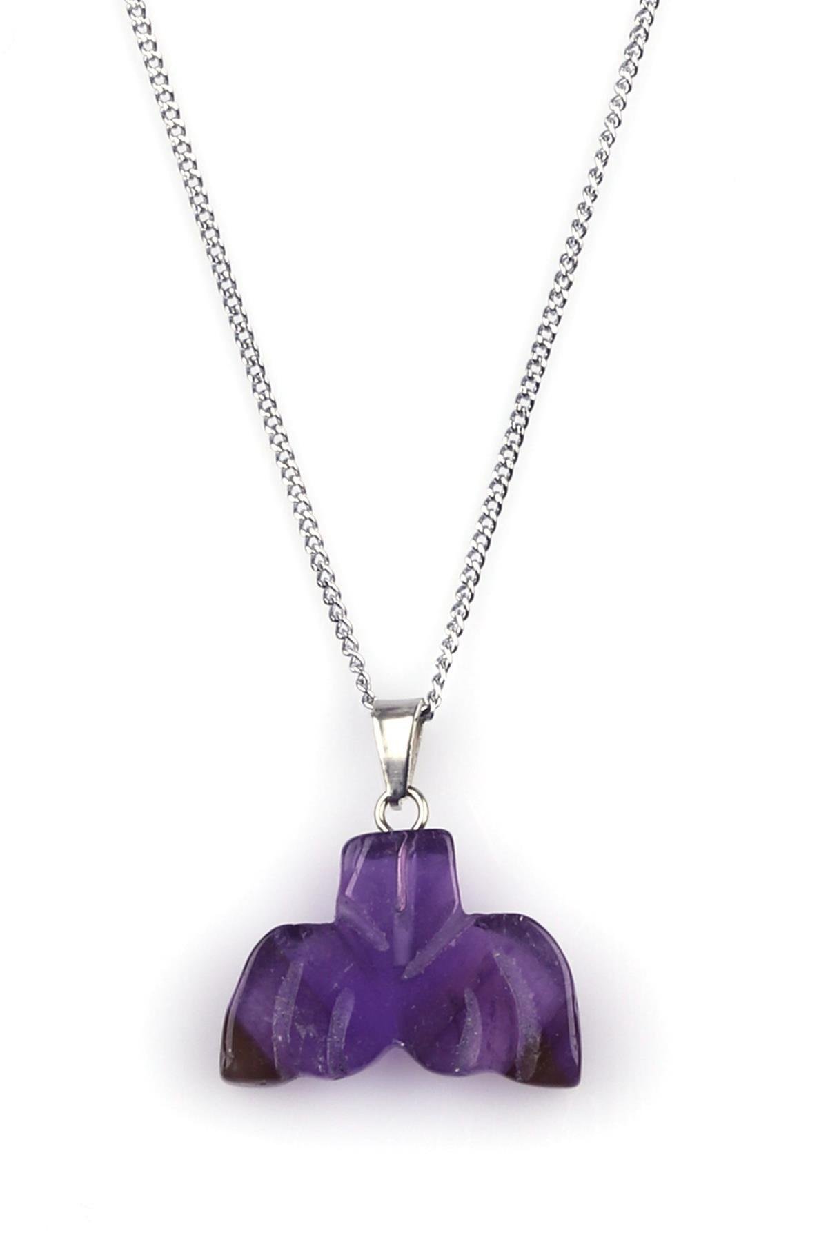 Ametist Doğal Taş Kolye