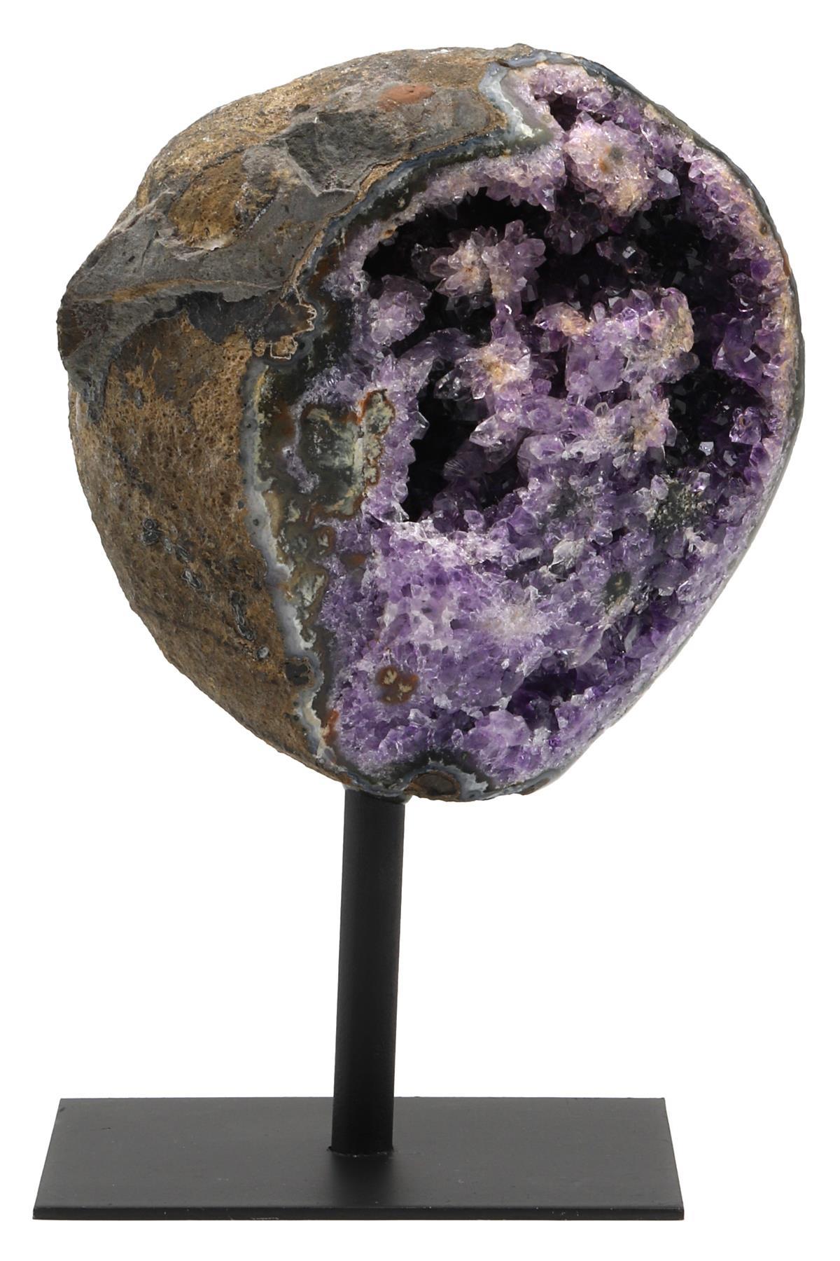 Ametist Doğal Taş Standlı Ham Parça - 1148 Gr.