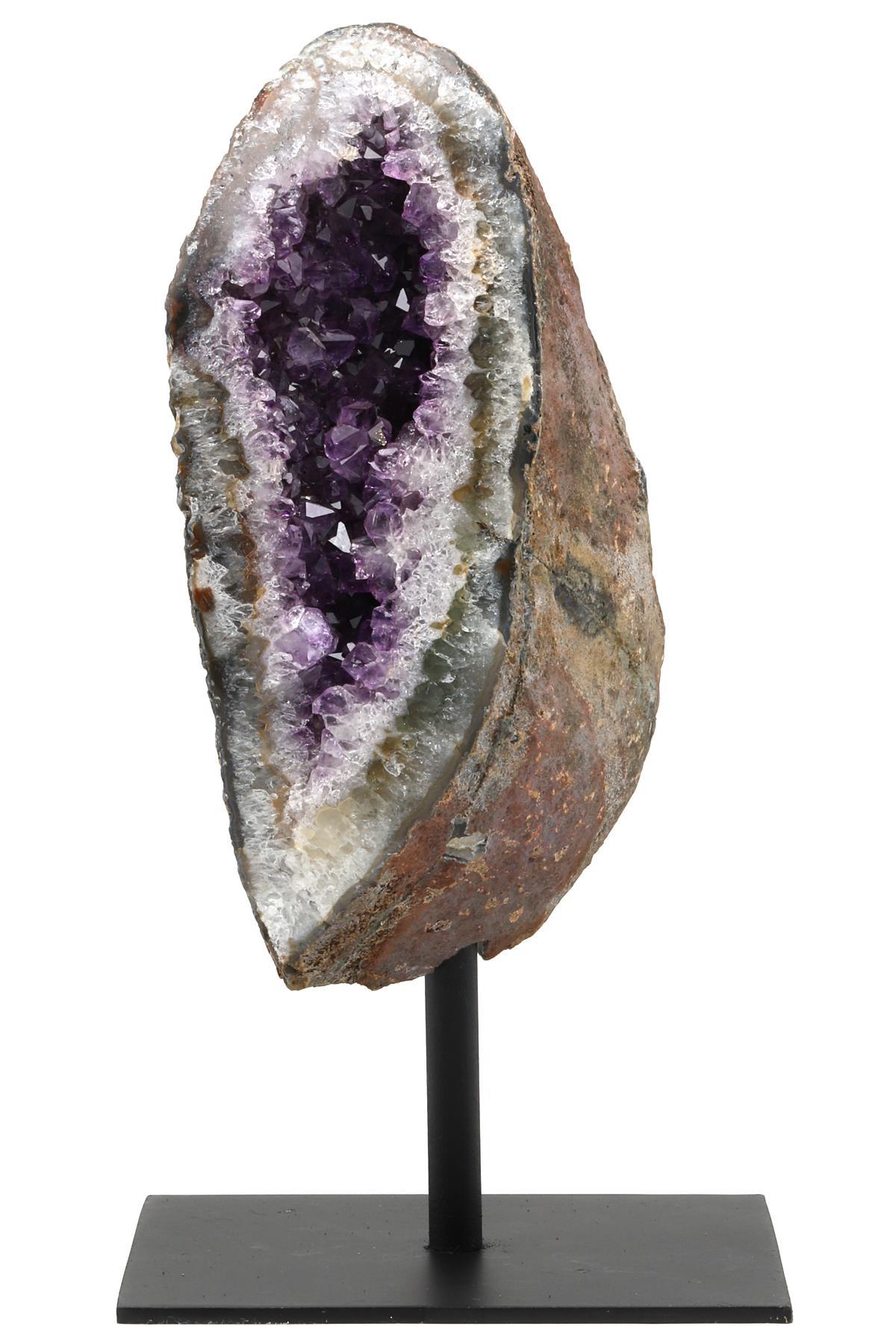 Ametist Doğal Taş Standlı Ham Parça - 1238 Gr.